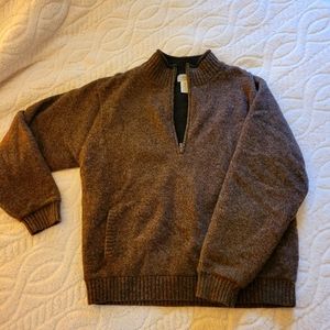 LL Bean Pullover Sweater XL Brown